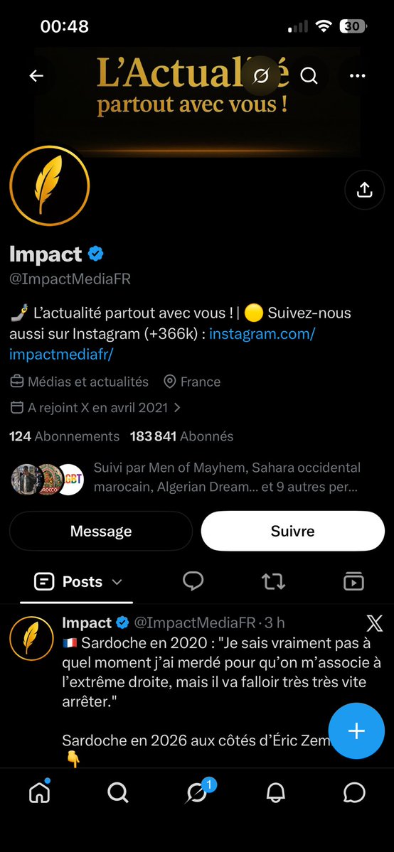 s_hninaa's tweet photo. Ces deux médias sont détenus par cet enfant de la jonquera kamil abderrahman et Taha Bouhafs et une petite équipe de Franco algérien qui ont clairement une ligne éditoriale contre le Maroc ! D’ailleurs ce sont des médias soutenu par LFI ! #maroc #marocains #morocco #moroccan https://t.co/RsGRKpmWsX