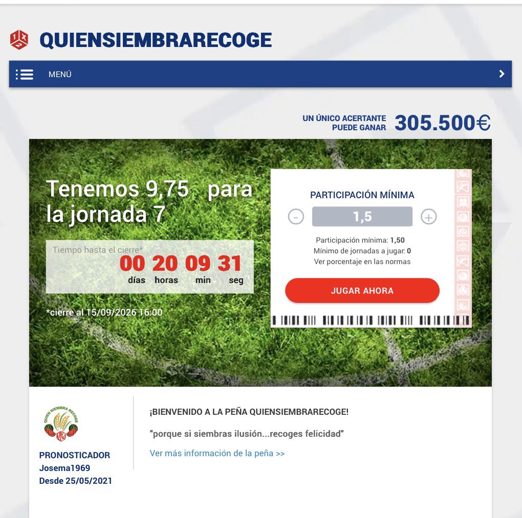 QRecoge's tweet photo. Buenas tardes ‼️‼️

Mañana comienza una nueva jornada la 7, la cual ya está abierta. 

Esta jornada comienza a las 19:00 horas, por lo que cerraremos la peña a las 16:00 horas. 

https://t.co/BYXVClpA2I https://t.co/Riwtm620PJ