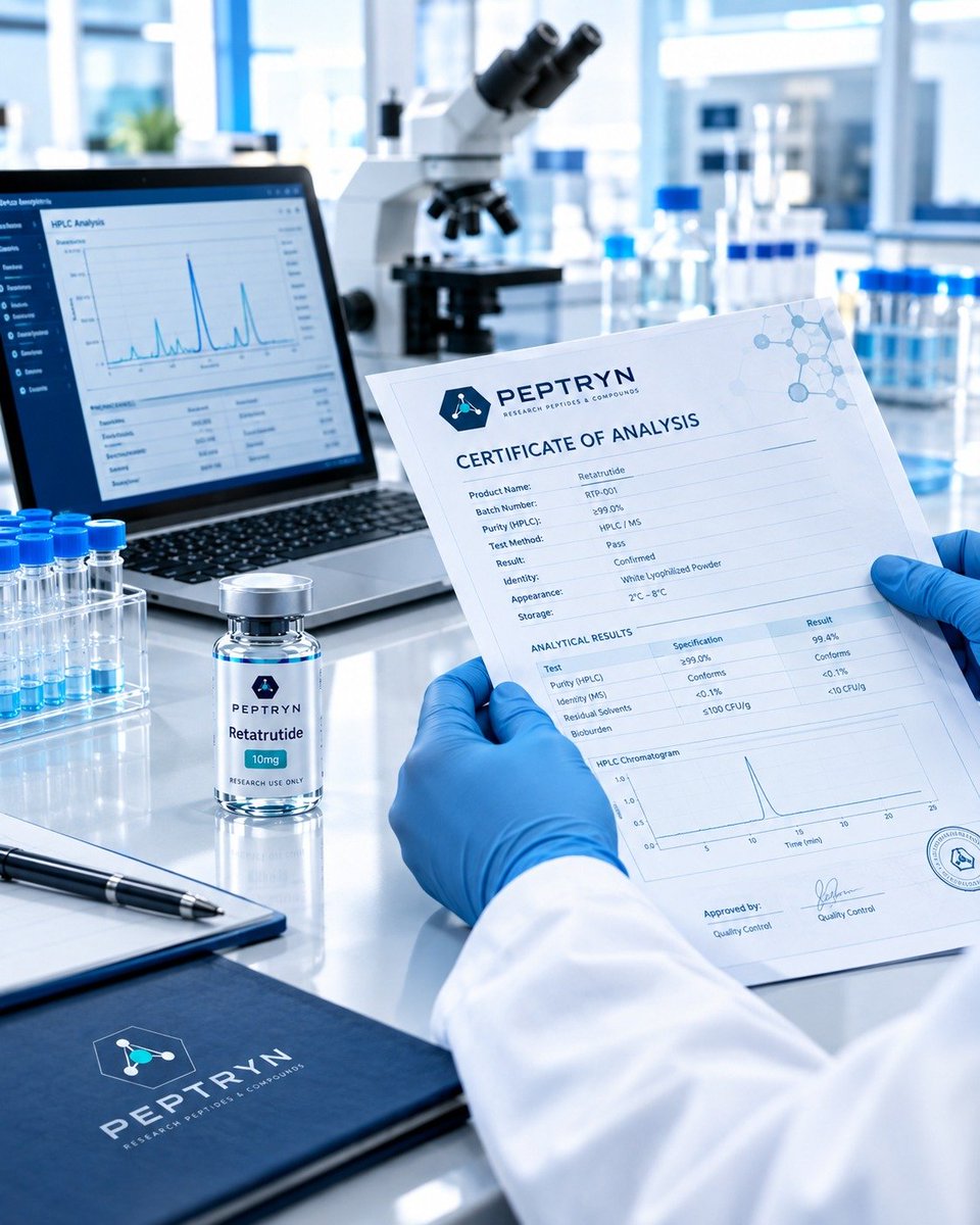 peptrynus's tweet photo. Research compounds backed by evidence. 🧪 Batch-specific COAs, HPLC purity, &amp; MS testing.
📍 Strictly for laboratory research use only. Not for human/veterinary use. https://t.co/79xEsecKqG