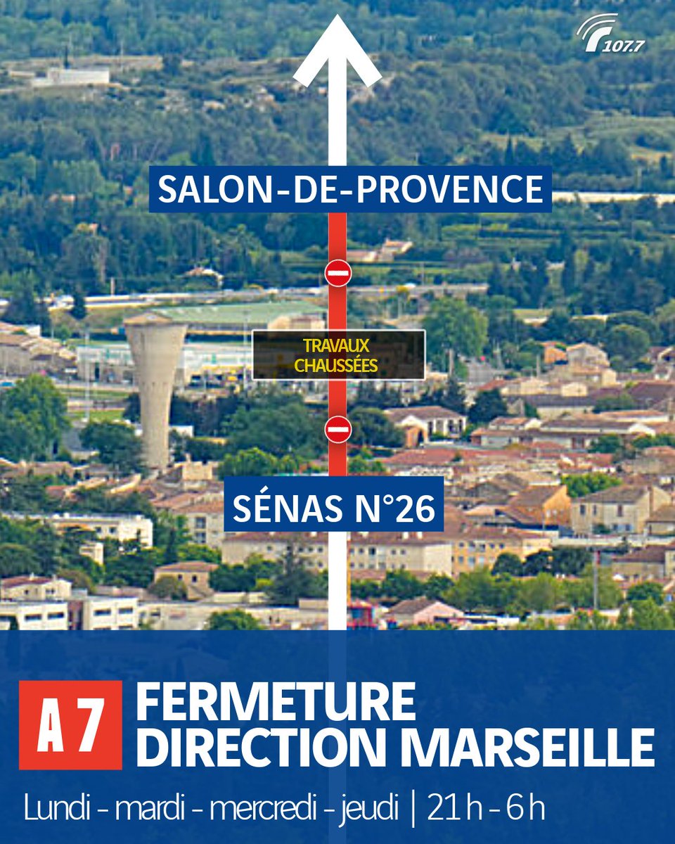 Radio1077's tweet photo. ❌Plusieurs fermetures d’autoroute sont prévues ce lundi soir pour effectuer des travaux🚧.

👉Dates, horaires, déviations : retrouvez le programme sur https://t.co/9XwURaAQCC https://t.co/Ku5e9KNBpJ