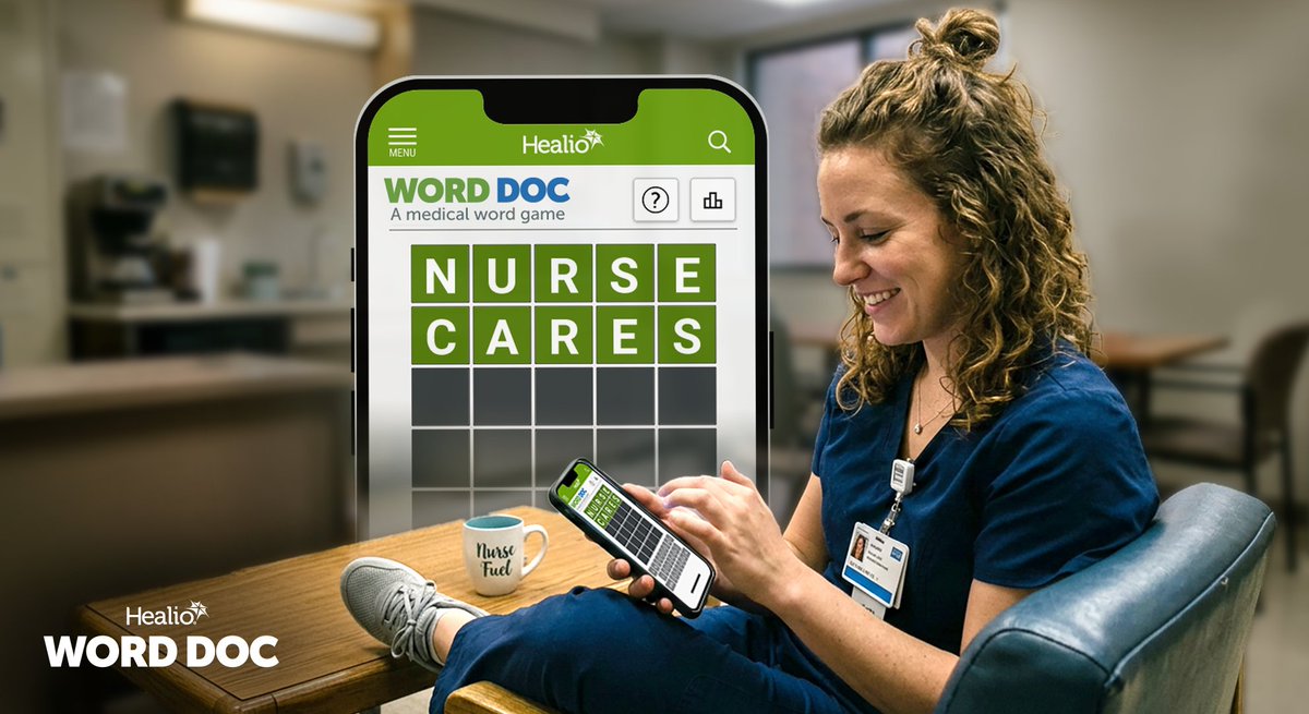 healioneurology's tweet photo. 💙 Celebrating Nursing Professional Development Week and the nurses who never stop learning, growing and making a difference in patient care.

Take a well-deserved brain break with WORD DOC.

Play now: https://t.co/mCbEzsR29F

#NursingProfessionalDevelopmentWeek #Nurses #WORDDOC https://t.co/Lzl1TXdjmA