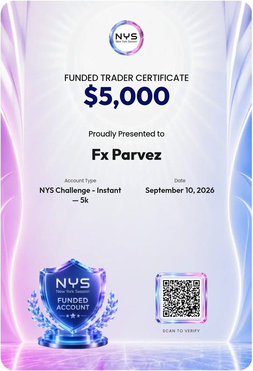 CryptoZenithX's tweet photo. 👑 Funded account achieved

💼 Capital: $5,000
🎯 Win rate: 75%
💸 Net P/L: +$5110

#FundedTrader #nys https://t.co/zgkYMJdPNy