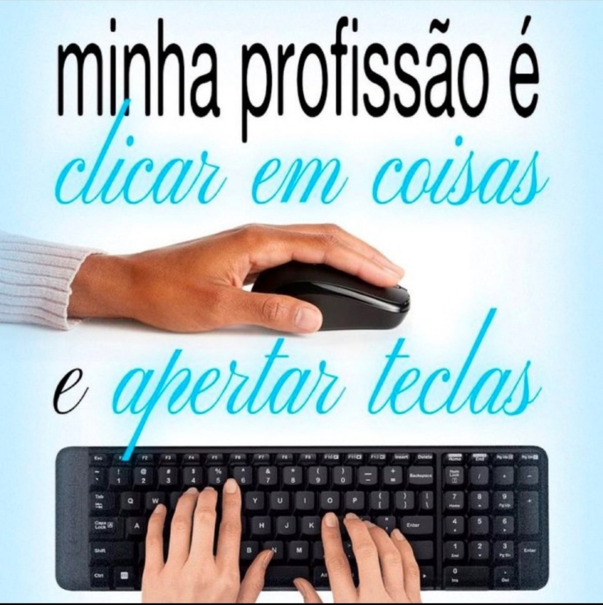 comunistwice's tweet photo. Odeio quando eu to clicando nas coisas q eu quero no trabalho e chega alguém mandando com urgência eu clicar em outras coisas e apertar teclas q eu nao quero apertar naquele momento!!!! https://t.co/kOv5UajXJK