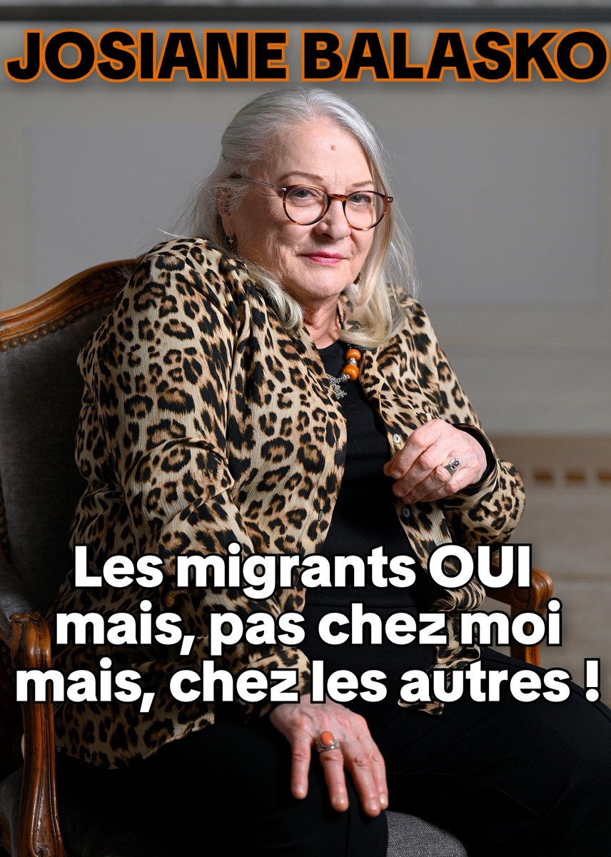 GaudinDesi746's tweet photo. Josiane Balasko👎

la gaucho au look dégueulasse,plus riche que Crésus,a signé la tribune contre l'arrivée de #CharlesSapin sur #franceinter

Josiane Balasko👎 défend également l'arrivée massive de migrants mais n'en a jamais hébergé un seul dans son somptueux hôtel particulier. https://t.co/97ewPWj3EQ