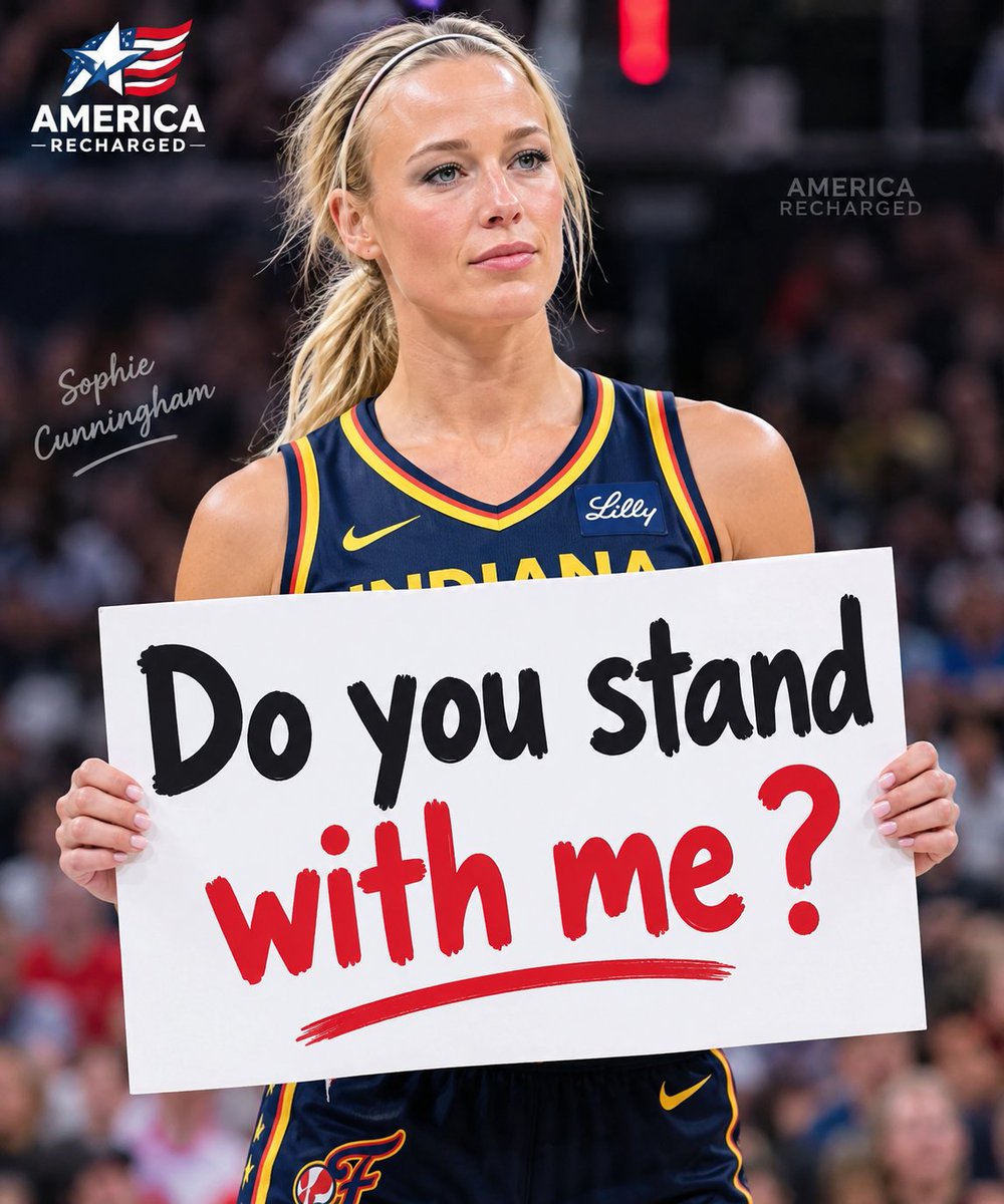 AmericaRecharge's tweet photo. 🏀 SOPHIE CUNNINGHAM ASKS:
“Do you stand with me?”

A. YES — 100% 🔥
B. NO — Not at all ❌
C. STILL DECIDING 🤔 https://t.co/FN5ImljwxJ