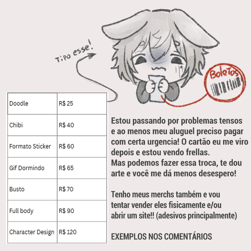 biapuririn's tweet photo. ╰┈➤ Ajude o coelho crinjola boiola! 
#commissionㅤ https://t.co/S0MBZvHjg5