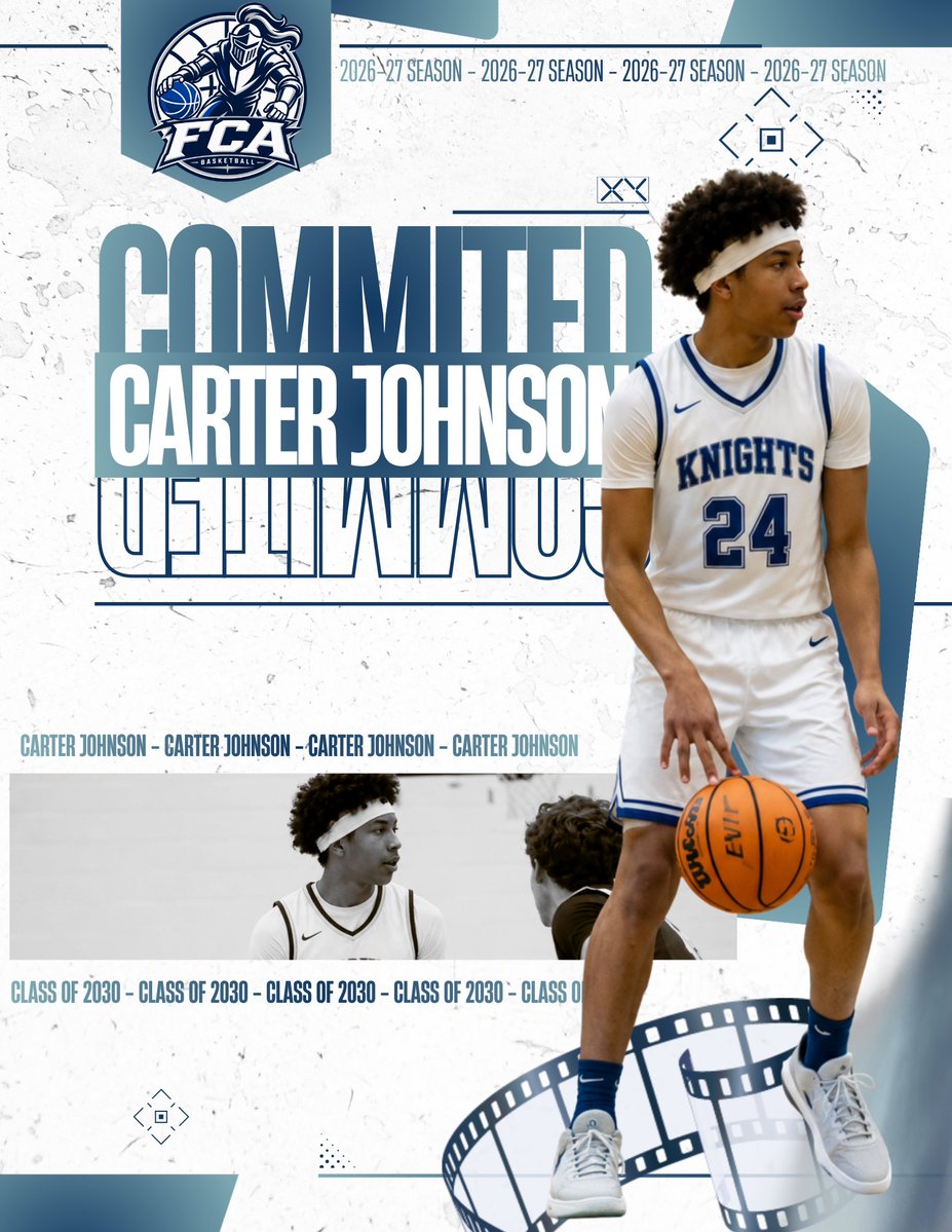 FCAKnightsHoops's tweet photo. COMMITTED TO FCA 🏀⚔️
Carter Johnson | Class of 2030
Carter is officially committed to Faith Christian Academy Basketball for the 2026–27 season! Another Knight added to the program. 🏀
#FCAKnights #FCAKnightsBasketball #ClassOf2030 https://t.co/2zTmJ2O2Hl