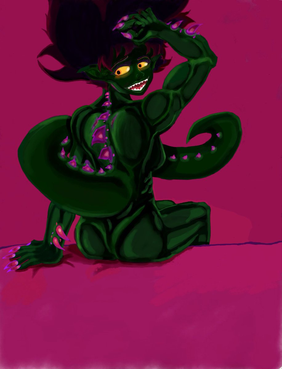Clark_737's tweet photo. Okay…this is my piece on my character, “Hannah.”
I drew it as part of my process on overcoming body dysmorphia…so…let me know what you think.
Fair warning, it’s…maybe not safe for work, but…it’s also definitely not graphic https://t.co/4P5CA0LmAW