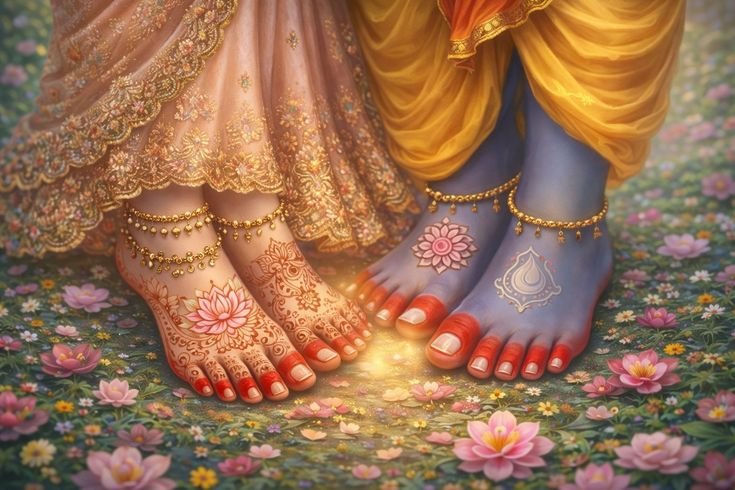 KevatRamKa's tweet photo. वास्तविक सुख और विश्राम केवल श्री राधा गोविंद के चरण कमलों में है। https://t.co/Hq8C4ZQHje