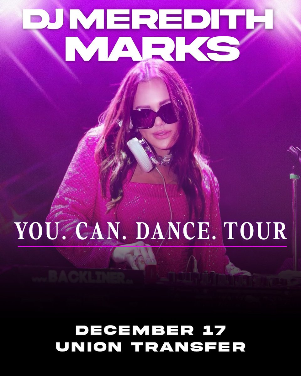UnionTransfer's tweet photo. *Just Announced*
➡️12/17 @MeredithMarks0 You. Can. Dance. Tour
🎟️On Sale Friday, 9/18 at 10:00am https://t.co/ikQIWF9F30 https://t.co/81W8IVb954