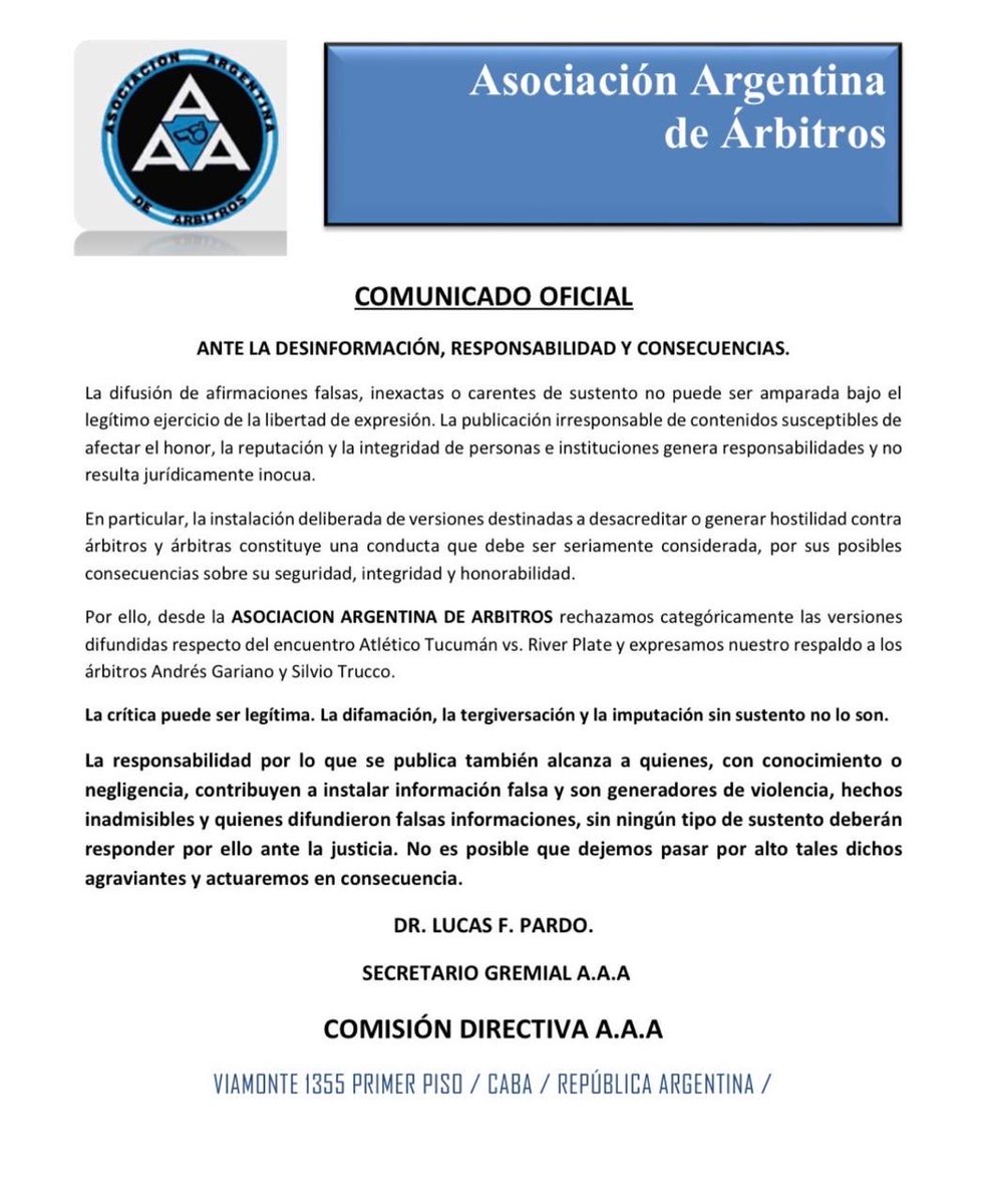 FedericoBeligoy's tweet photo. Siempre defendiendo al Arbitraje Argentina. https://t.co/mP8IkxjUsx