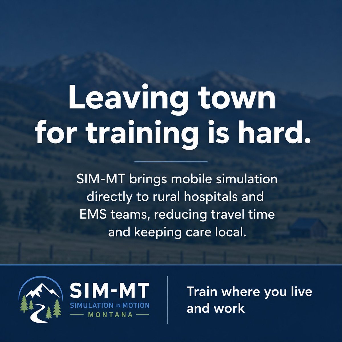 SIM_MONTANA's tweet photo. Simulation in Motion – Montana (SIM‑MT) travels across the state with fully equipped mobile simulation labs, bringing realistic, team‑based training directly to rural hospitals and EMS agencies.
#SimulationInMotionMontana #SIMMT #MobileSimulation
#RuralHealthcare https://t.co/Eyy7GGSFmE