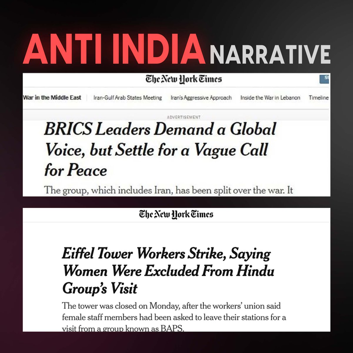 HardikonX's tweet photo. The international media really tried running another lazy hit piece on India, only to get instantly cooked by community notes and receipts. The anti-Bharat agenda gets debunked faster every single time. 🤡📉
 #FactCheck #Bharat #PropagandaExposed

 @Its_Bhargav_H 
What your take? https://t.co/5X1oB2gjtE