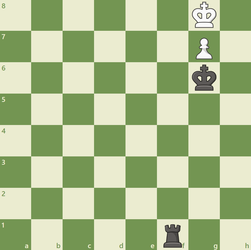hellokostya's tweet photo. A position which shows the cruel nature of chess -- Black has many winning moves, but Rf7 is not one of them 🥲 https://t.co/voRWCxQFgJ