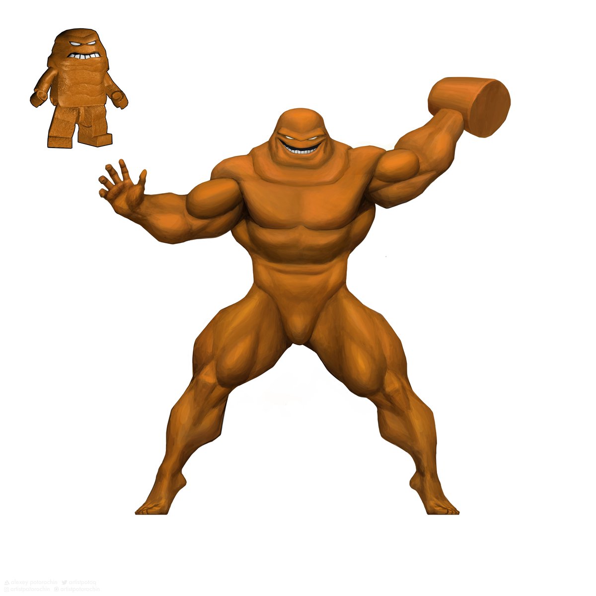 artistpotoq's tweet photo. Clayface from Lego Batman: the Videogame https://t.co/DFcphIalra
