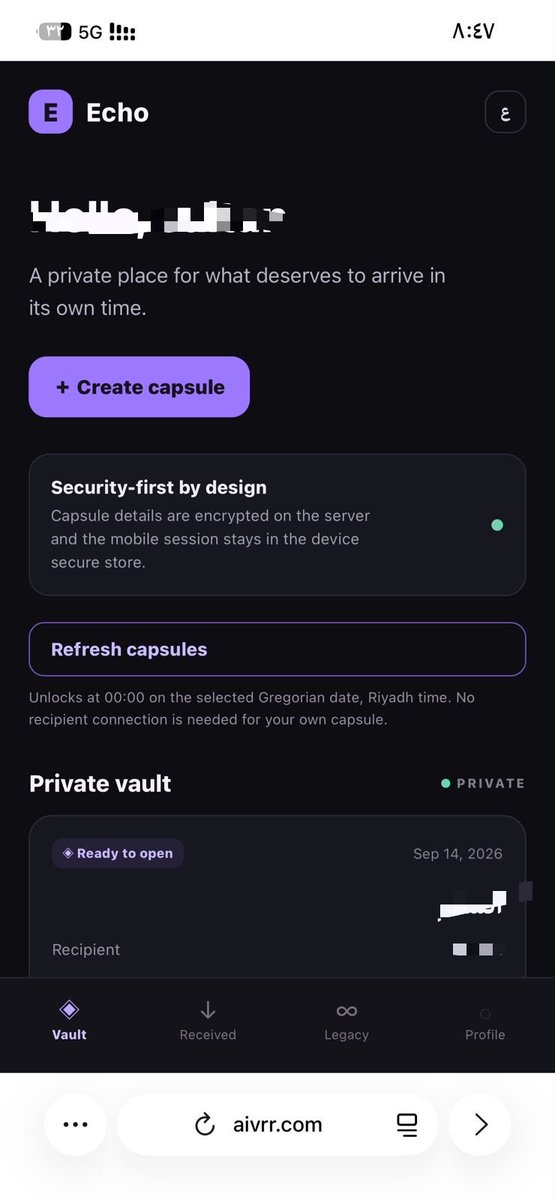 SUMSNGO's tweet photo. Echo: Preserving Today, Unlocking Tomorrow. Securely send encrypted time capsules (video, audio, files) with fully encrypted passwords. Unlock at the exact right moment. ⏳🔒

Registration on the site is still free.

https://t.co/EhSVvjI6IM

#TimeCapsule #TechStartup #Web3 https://t.co/QKepOceJyw