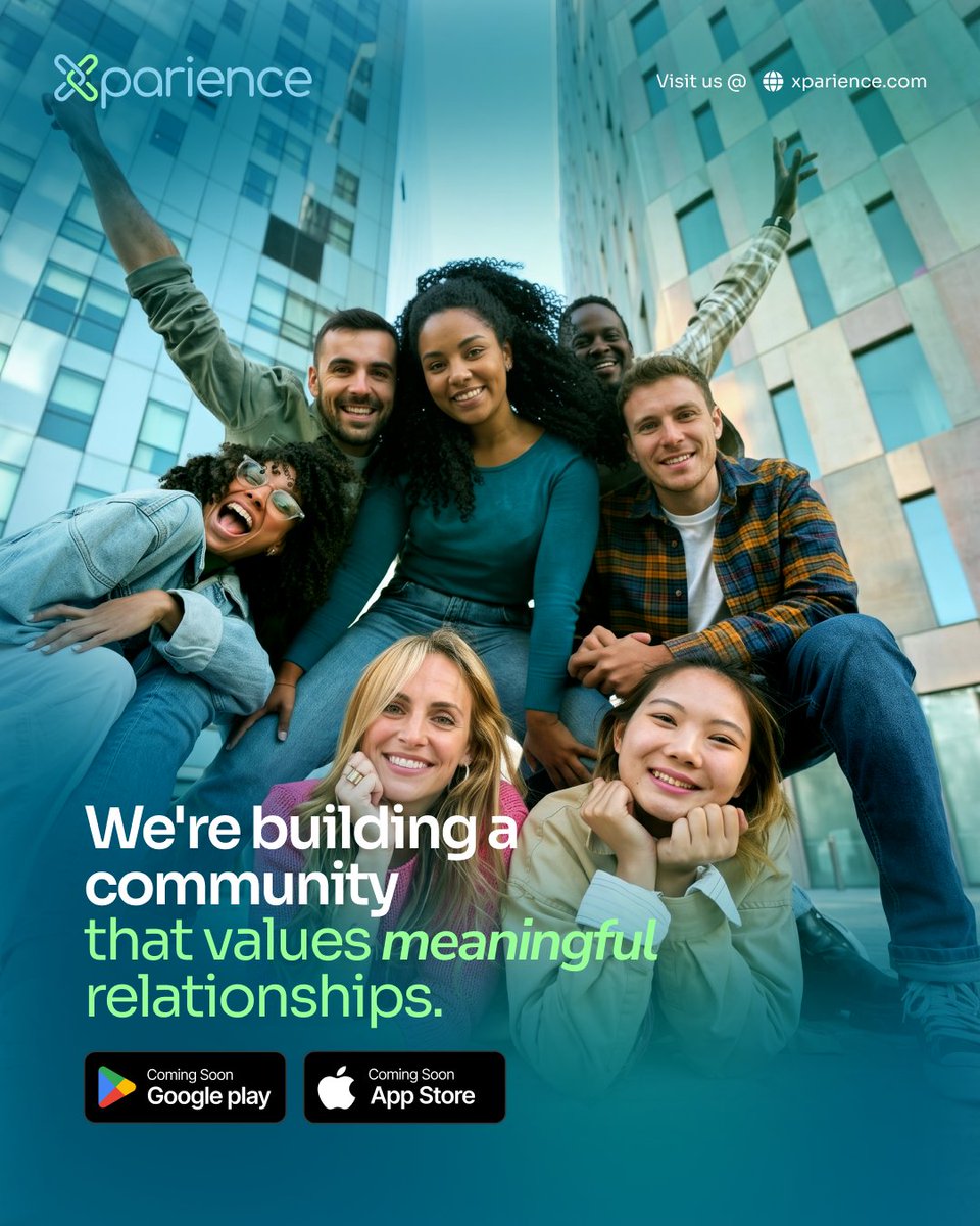 xparience's tweet photo. XPARIENCE is more than an app, it's becoming a community. 🌱

People who are done with the games and ready for something real are already showing up. Are you one of them?

#XPARIENCE #Community #RealConnections #JoinUs https://t.co/mcGThtnQsa