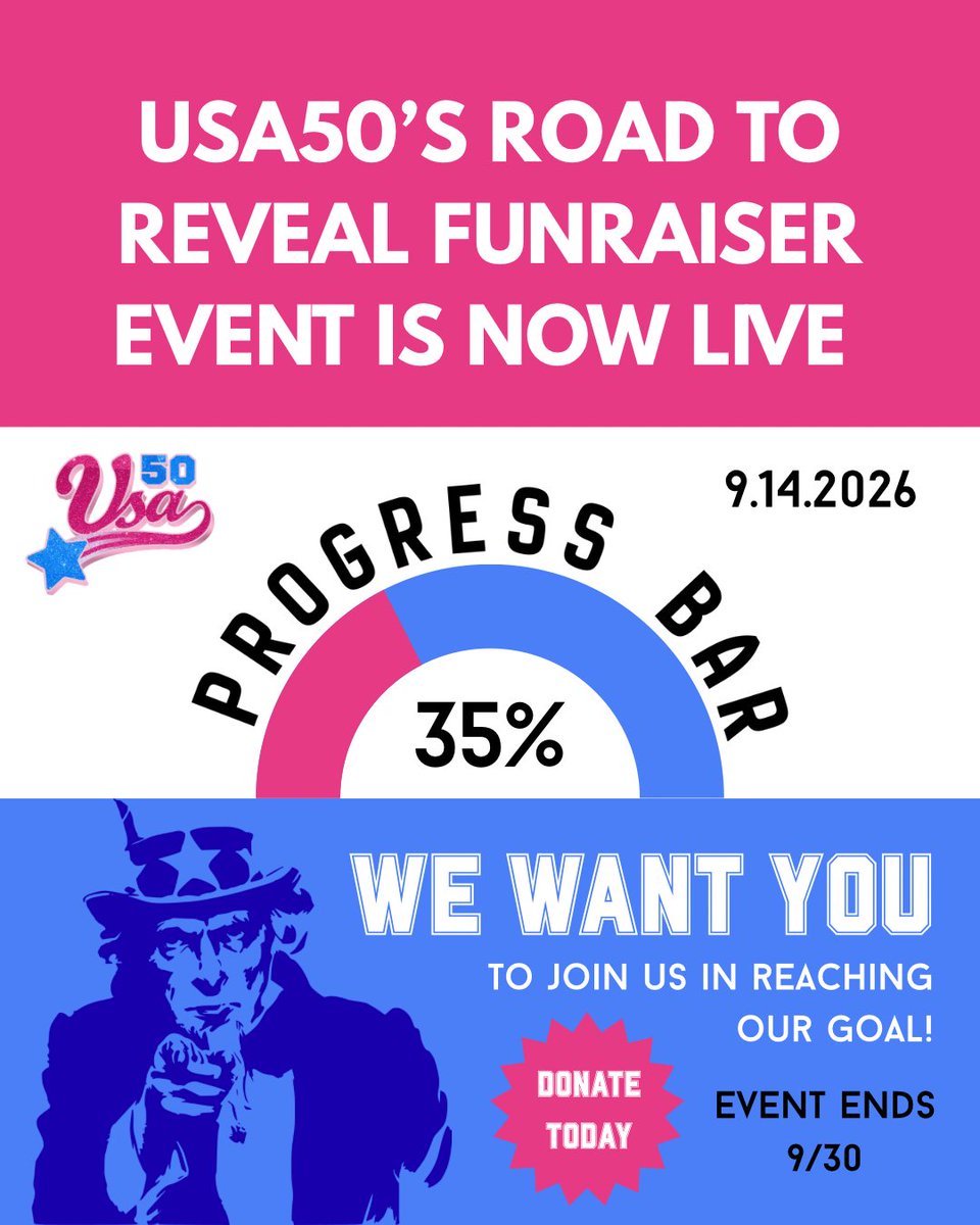 USA50Official's tweet photo. 【 RACE TO 1K BEGINS】
-`♡´- ================ -`♡´-
The official fundraiser push has started and we're 35% funded, however we still have ways to go! Join our discord to keep up with the trainees during the process.
 
GofundMe:https://t.co/2qI4O49iTB

More details in the images https://t.co/QLkm8jv9Pw