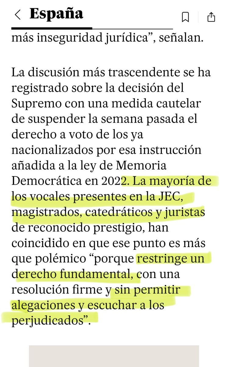 VickyRosell's tweet photo. La JEC -con mayoría de 8 Magistrados del Trib. Supremo-  considera que el Auto del T. Supremo se ha excedido al privar de un derecho fundamental sin oír a las personas afectadas. 
Frases como “ni pies ni cabeza” o “a ningún jurista se le ocurriría”.🤯⚖️

Se puede decir más alto. https://t.co/FKd59916Xe
