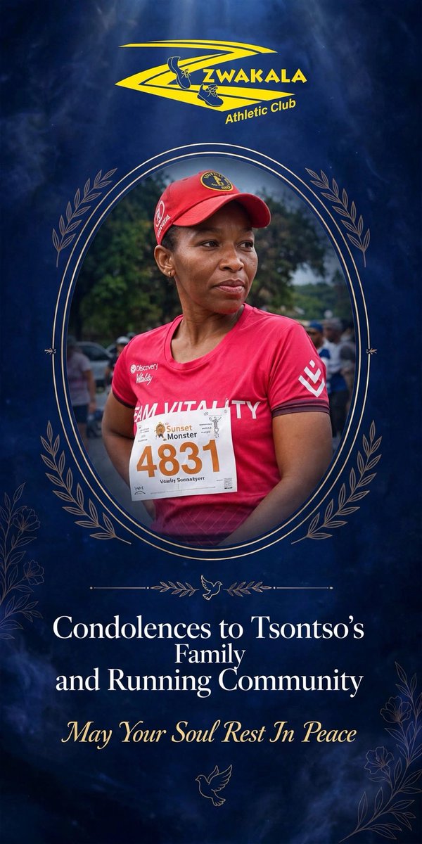 ZwakalaAthletic's tweet photo. May your soul rest in peace top runner 🌷🌷 https://t.co/mFXQxSR2Pb
