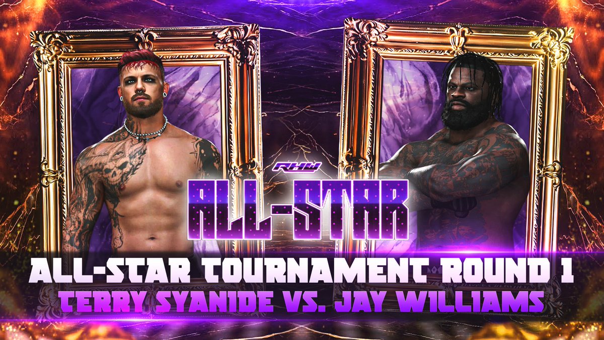 RHW_official's tweet photo. ⭐ THE ALL-STAR TOURNAMENT KICKS OFF TOMORROW NIGHT! ⭐

The road to glory begins Tuesday at 7:00 PM CT!

Round 1 Matchups:

🔥 @TerrySyanide2K vs @Jay3Williams
🔥 @JackBradfordCAW vs @maddogsammons
🔥 @BubbaPerkins_ vs @S0M3W1LDC4RD
🔥 @grapplerGustavo vs @Karnage2K

📅 Tuesday, September 15 ⏰ 7:00 PM CT
#RHW #RHWAllStar