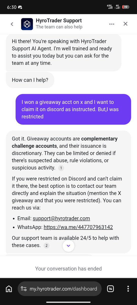 chidexdbillionz's tweet photo. OBSERVATION NO BE CRIME 

@hyrotrader_com just announced winners for the acct giveaway and guess what 😅

The are banning everyone from claiming the acct. And, they set a 1 week claim duration which the ban also has 

This is broadday light scam and we will not let it stand https://t.co/OtDTurNpHU