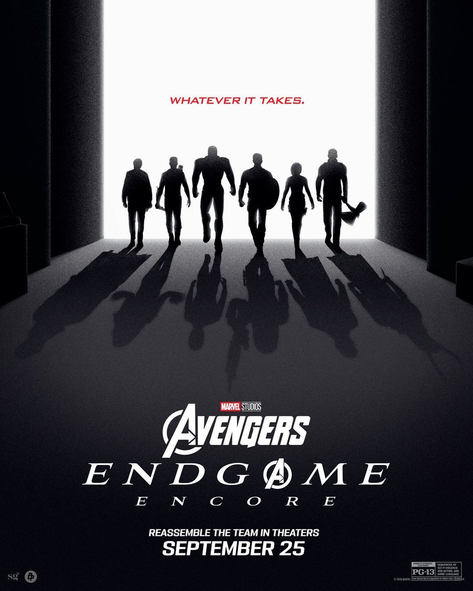TavernaMarvel's tweet photo. Novo pôster de 'VINGADORES: ULTIMATO - ENCORE'.

Nos cinemas em 24 de setembro. https://t.co/6oHHuAsxMt