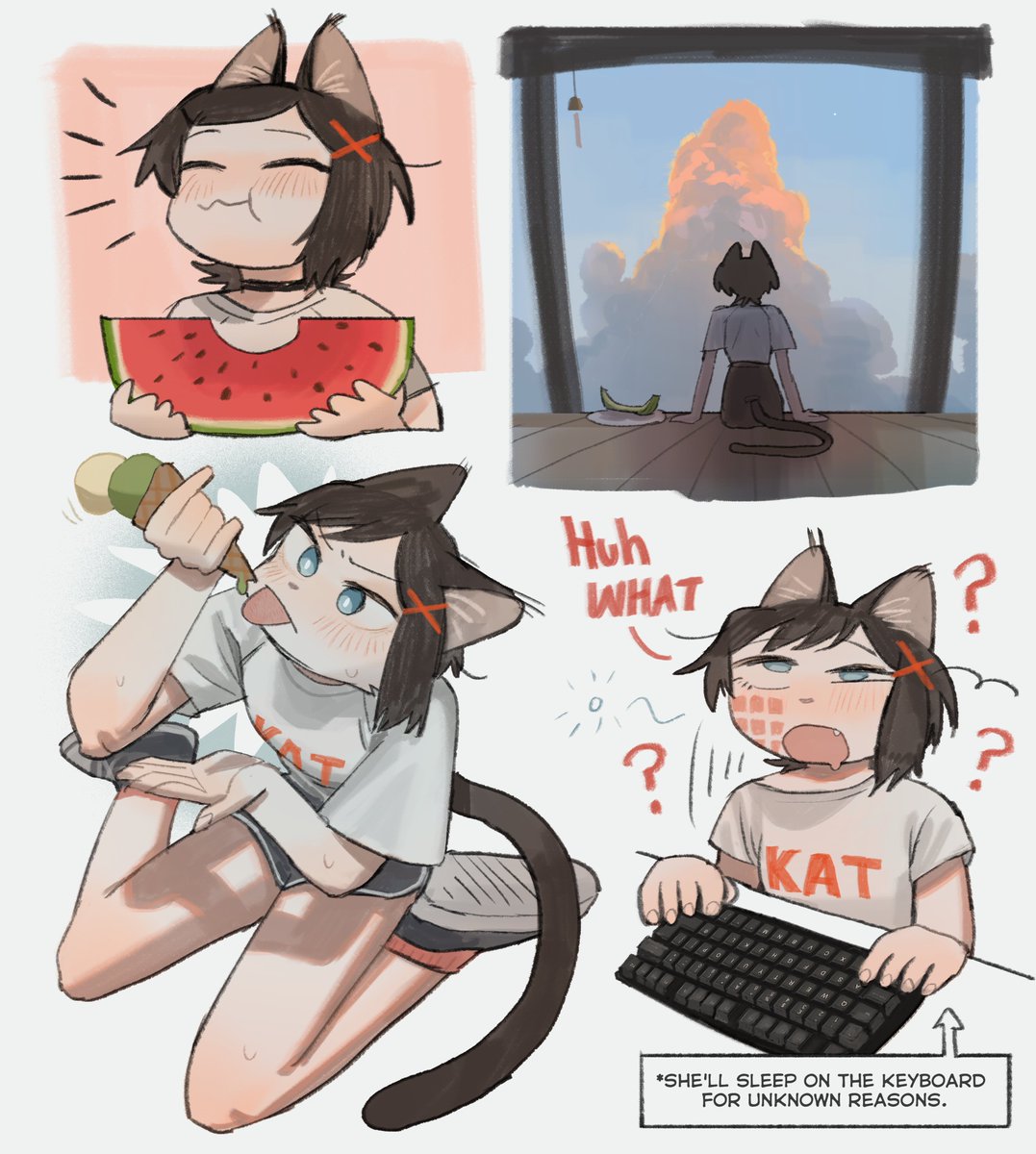 Akiko_oc's tweet photo. Enjoying the last bit of summer🍉✨

#Akikooc https://t.co/gZRM5iYRFn