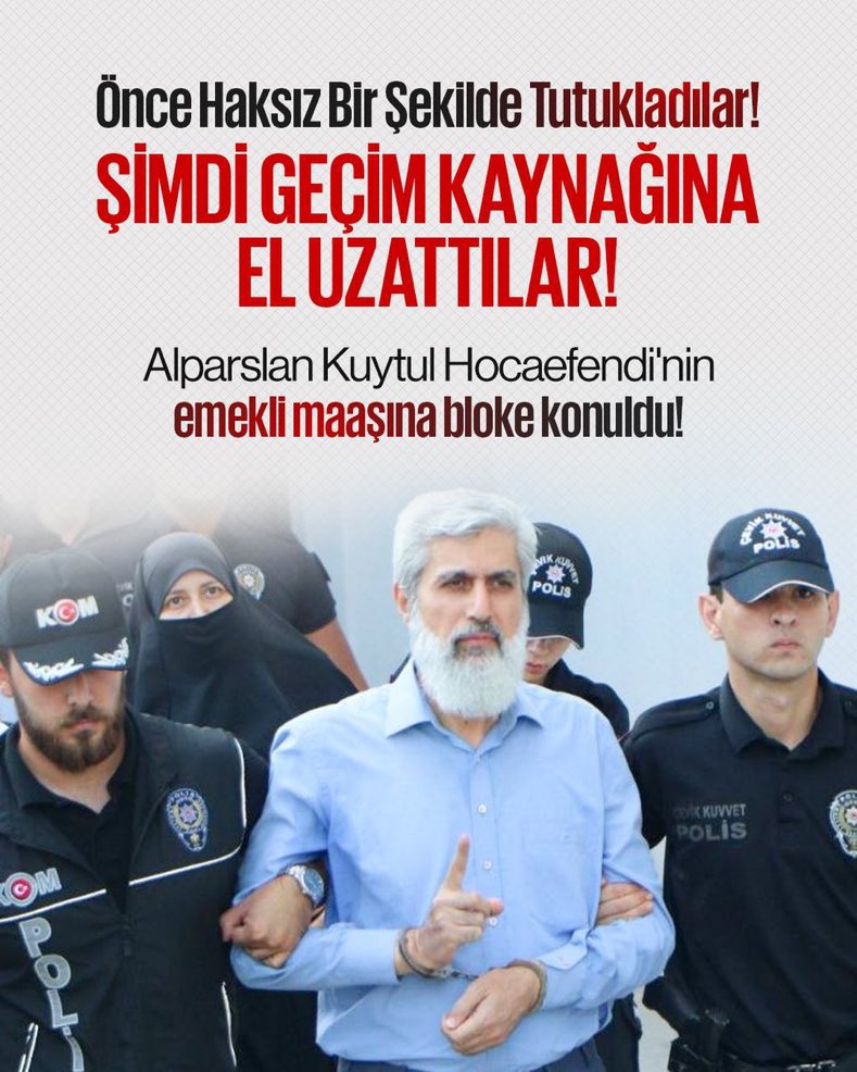 musabankay's tweet photo. Önce Haksız bir şekilde Tutukladılar 
ŞİMDİDE GEÇİM KAYNAĞINA EL UZATTILAR 

AlparslanHoca MaaşınaBloke
#FurkanaSistematikZulüm
EmekliMaaşına BlokeZulmü https://t.co/peuIp8UgTT