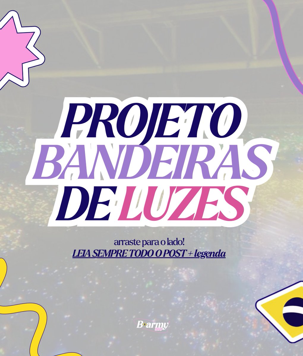 BARMY_360's tweet photo. 💜 | PROJETO DE LUZES - TODOS OS DETALHES

Nesse post, reunimos orientações importantes para você se preparar, entender como participar e, principalmente, não ficar perdido durante o show.

Se você ainda estava com dúvidas sobre materiais, participação ou sobre como acompanhar as mudanças ao longo da apresentação, dê uma olhadinha em cada arte com atenção!

📲 E uma dica importante: compartilhe este post com quem vai ao show com você. Quanto mais ARMYS souberem como participar, mais bonito será o resultado que vamos construir juntos. 💜

Segue o fio! | Nos vemos lá! ✨

#BARMY360