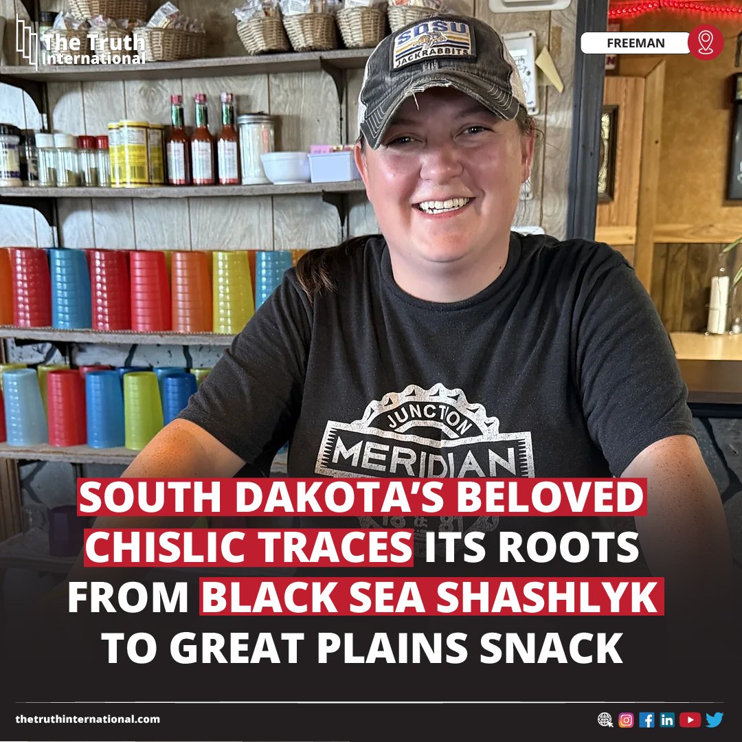 ttimagazine's tweet photo. South Dakota’s Beloved Chislic Traces Its Roots From Black Sea Shashlyk to Great Plains Snack
FIND MORE: https://t.co/kYKdUhsoaQ
#South #Dakota #Beloved #Chislic #Traces #Roots #BlackSea #Shashlyk #Great #Snack #FREEMAN #TTI https://t.co/q4Uv4Rr9ig