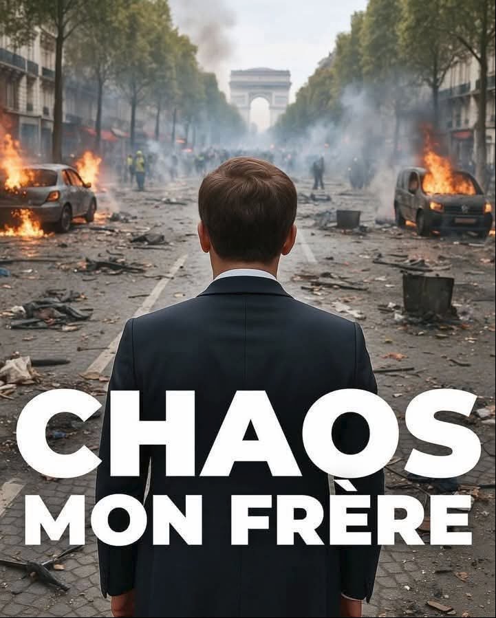 scratscrat2's tweet photo. @EmmanuelMacron Tu nous casses les burnes. Tu t'en vas dans pas longtemps, alors arrête de faire chier le monde, bouffon. T'as déjà assez détruit la France. https://t.co/gU8ALJVujP