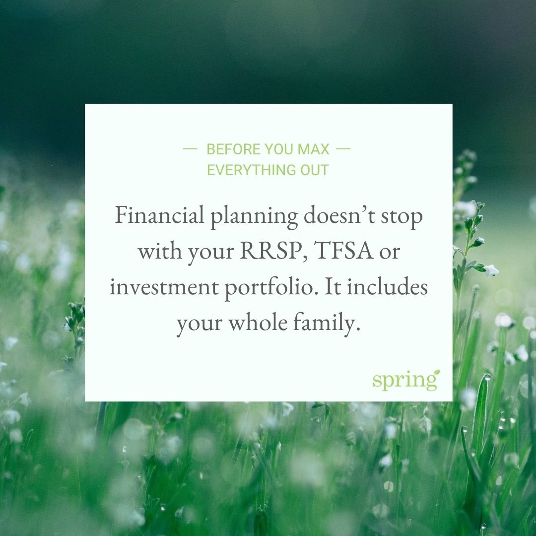 SpringPlans's tweet photo. Money doesn’t exist in neat little individual boxes. What’s happening with your spouse, kids, grandkids and parents can all be part of your financial picture. We’re talking about planning for the whole family in our September newsletter. https://t.co/TMCFS4GD0c https://t.co/BEP3ew2lgF
