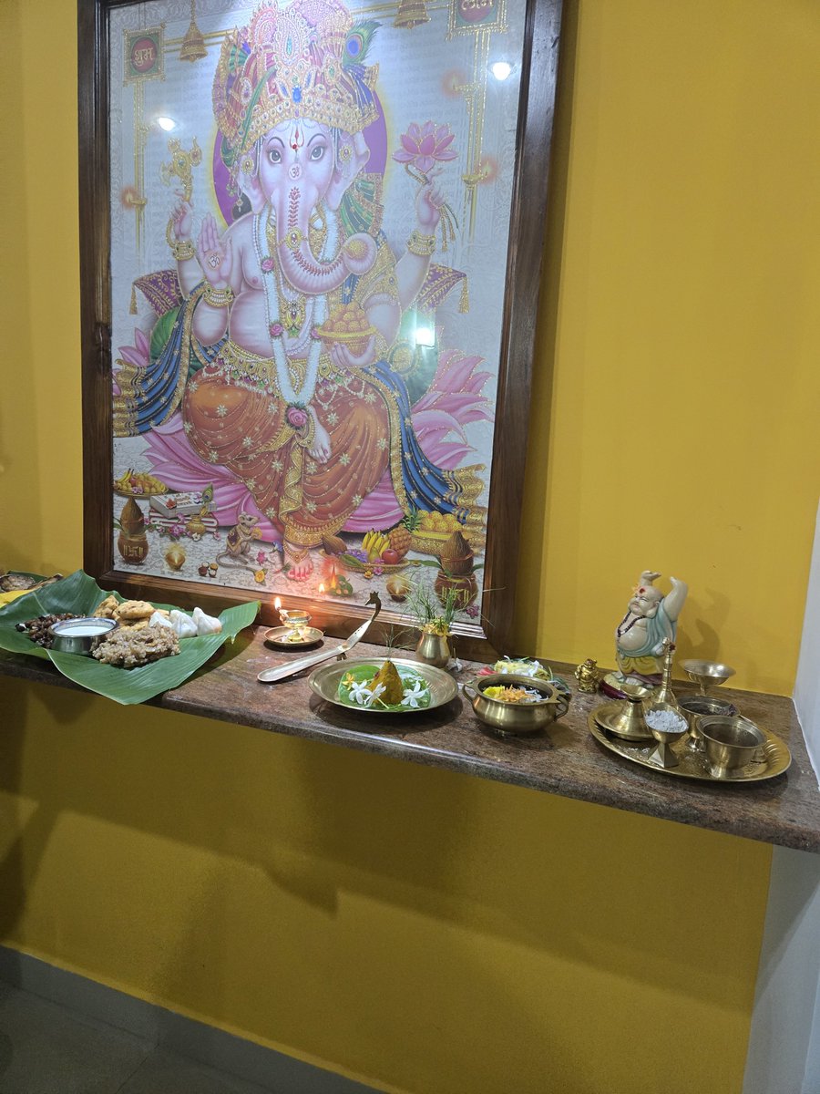 Shrirangesh537's tweet photo. New starts, grounded energy, and positive vibes only. Happy Vinayaka Chaturthi! 🙏

Today celebration at our house happy vinayagar chaturthi everyone 🎉🎊🎊

​#VinayakaChaturthi ​#GaneshChaturthi​#GaneshUtsav ​#GanpatiBappaMorya #photooftheday https://t.co/g0d9QAv379