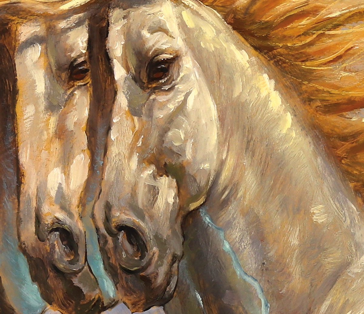 AJManzanedo's tweet photo. Shatterwing Pegasus, another oil painting I did for Magic: The Gathering – Reality Fracture. The idea was to show the Pegasus as both the creature itself and the reality around it begin to warp and fracture. It turned out to be one of the most surreal and strange pieces I’ve done for MTG.

Oil on wood panel, 23.6 × 16.5 in.

AD: Zack Stella