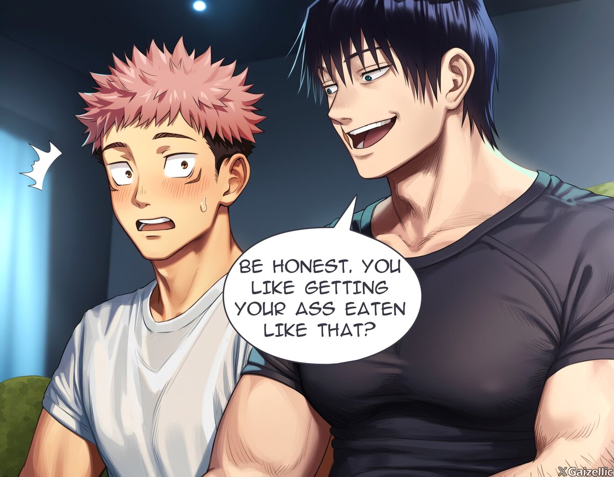 gaizellic's tweet photo. 🔥 NEW weekly #webtoon drop! 🔥

Yuji finally gets a sleepover with Toji, his ultimate crush... only to spend the entire night locked in a room binge watching porn together?! 😳🔞

How did a dream night turn into this? 👀

Check the link in the comments to read! 👇 #jujutsukaisen https://t.co/qaweIPAxOU