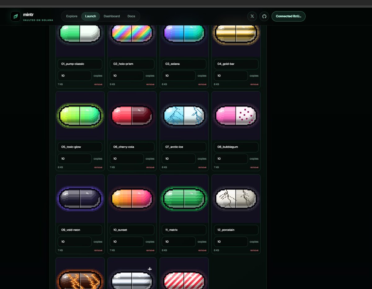 pillsdotfun's tweet photo. Each individual mint will be minted after the creation of the token. https://t.co/4RRr2QwaLJ