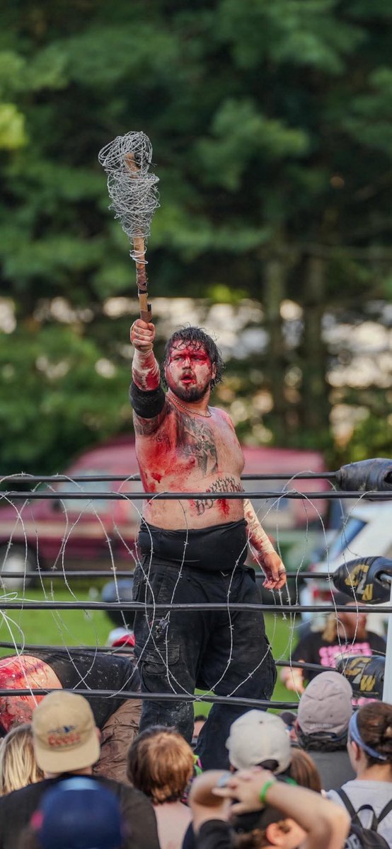bearbronsonBC's tweet photo. NEXT @Whatnot THIS WEDNESDAY AT 6PM

‼️ RING WORN DEATHMATCH GEAR NOW AVAILABLE FOR PRE-BIDDING ‼️

- FULL GEAR SET from CZW Tournament of Death 23 - Worn all 3 rounds 🩸

- Bloody GCW Camo Shirt Worn in Deathmatch against Orin Veidt from last Friday’s #GCWMind 🩸 https://t.co/JeTRy6OPHy
