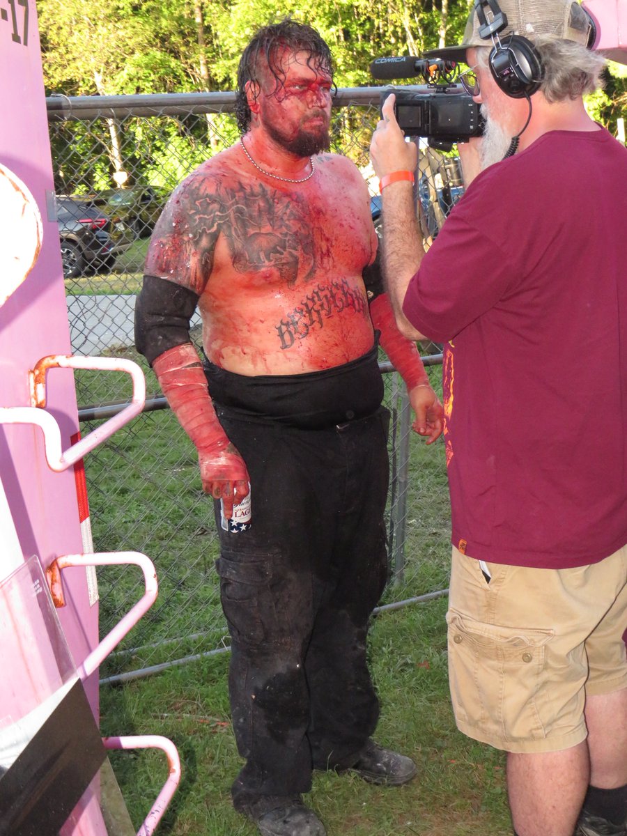 bearbronsonBC's tweet photo. NEXT @Whatnot THIS WEDNESDAY AT 6PM

‼️ RING WORN DEATHMATCH GEAR NOW AVAILABLE FOR PRE-BIDDING ‼️

- FULL GEAR SET from CZW Tournament of Death 23 - Worn all 3 rounds 🩸

- Bloody GCW Camo Shirt Worn in Deathmatch against Orin Veidt from last Friday’s #GCWMind 🩸 https://t.co/JeTRy6OPHy