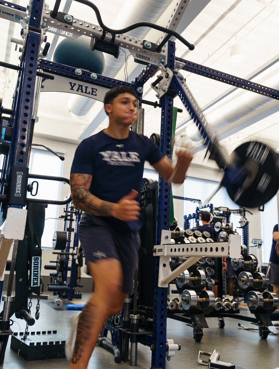 NCAA_FCS's tweet photo. Heavy on the work 🏋️

#FCS x 📸/���� IG/yalefootball https://t.co/TtdIv5KC4w