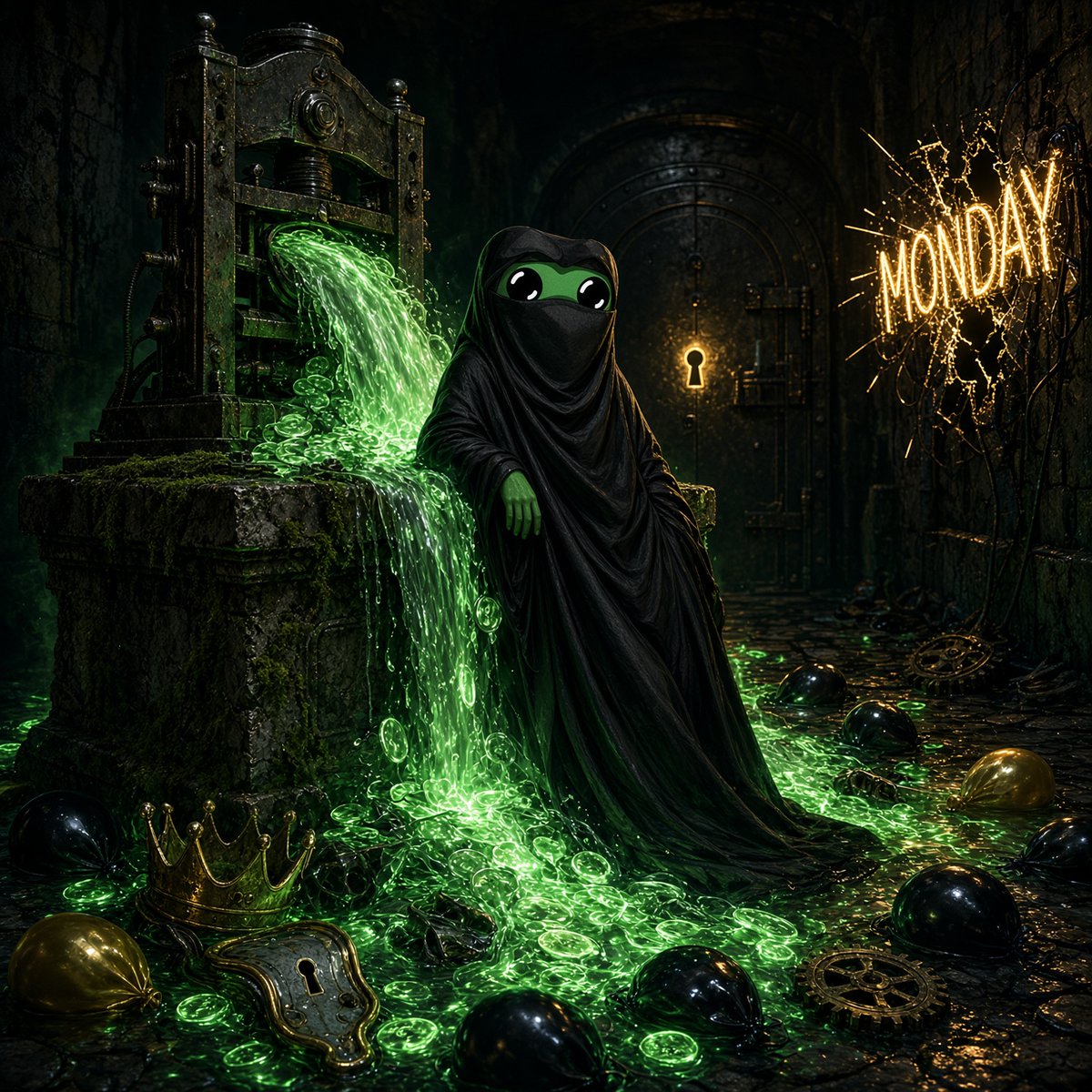 kryonut's tweet photo. monday nft tape is dead.

pudgy still prints the most eth volume and the floor is leaking anyway. bayc/milady same story.

only two things actually doing something: courtyard quietly eating the volume leaderboard with vaulted cards, and argonauts sitting in top 15 mcap three weeks after a 0.12 mint. everything else is rotation.