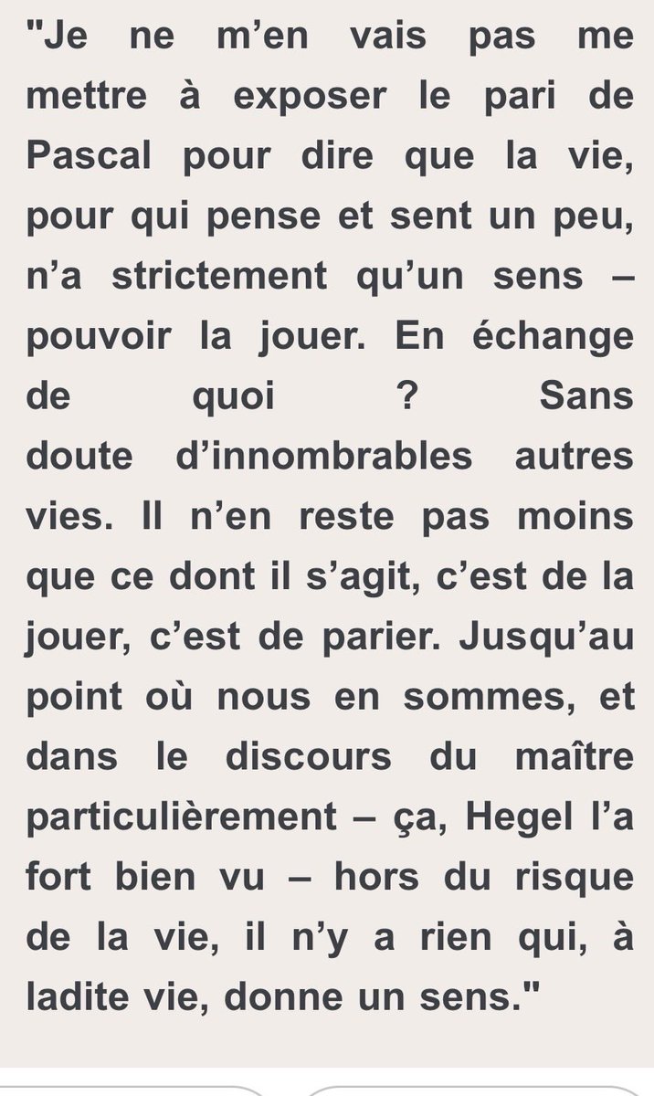 sevelaure's tweet photo. Citation
#Lacan J« Conférence de Louvain » (1972) https://t.co/EeqLORmvd1