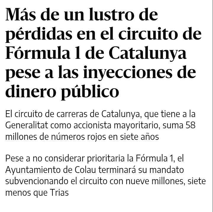 YUKIOSEKImaddog's tweet photo. @El_Alonsista Muy buen razonamiento. 
Veo que has entendido el cómputo global del tweet de uno y de otro. 

NADIE trinca un GP para perder pasta y por amor al automovilismo. NADIE. 
Y ese tweet es demagogia. 
Y curiosamente, no dice nada de esto...
Curioso. https://t.co/oCVFFqJxXm