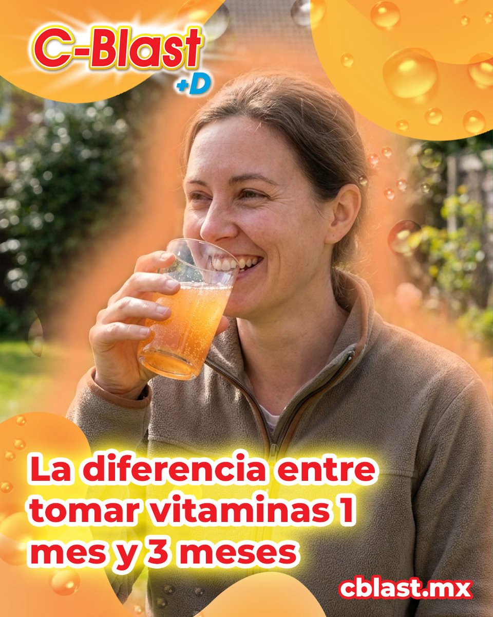 c_blastmx's tweet photo. Mes 1: con C-Blast+D: 'no sé si está funcionando' 🤔

Mes 2: 'espera... ¿no me enfermé esta semana?'😌

El mayor obstáculo para la salud preventiva no es la voluntad, es esperar resultados en 3 días.

3 cajas por $180 → https://t.co/yGYJwhkQFs 🇲🇽

#vitaminaC https://t.co/rFL9sR7k5W