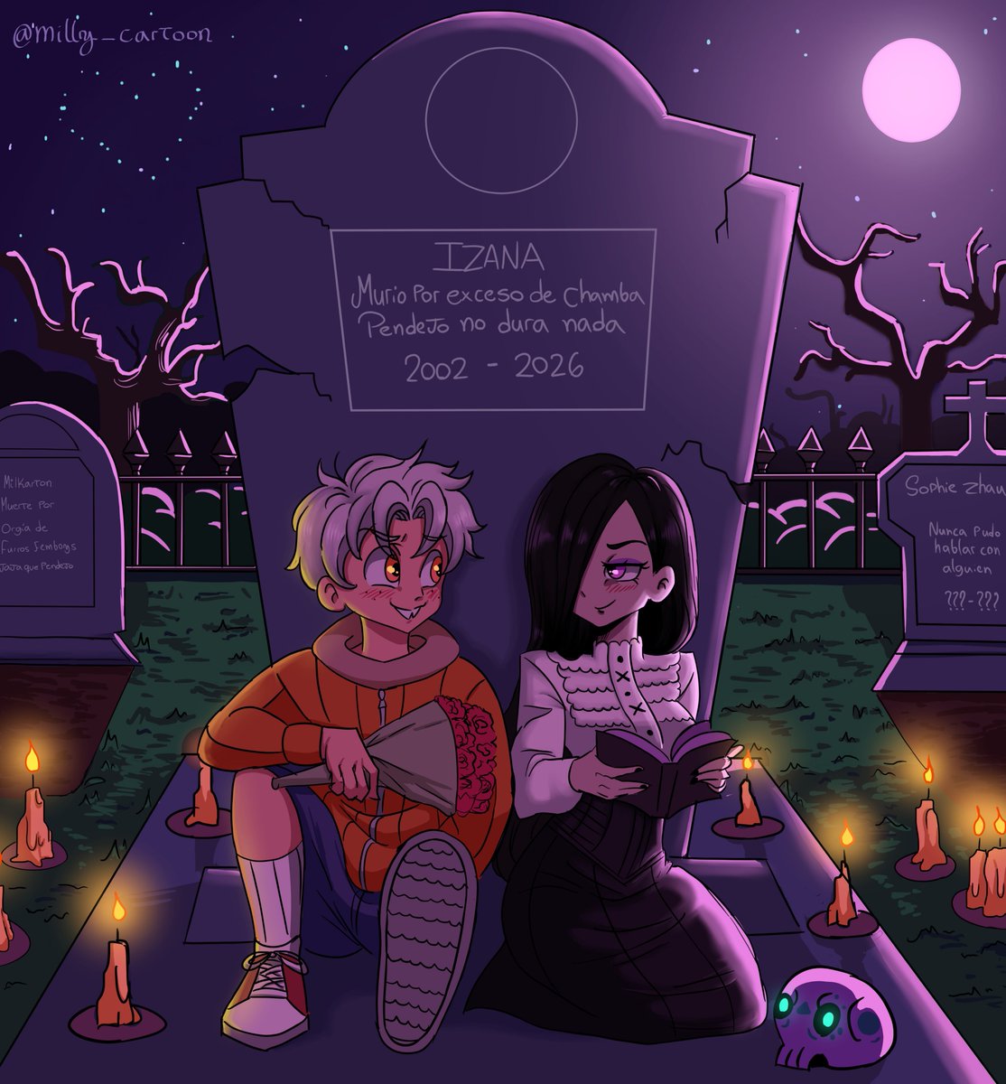 IZANA_THL's tweet photo. Hola, aquí IZANA, ¿cómo anda todo? 
¿Hasta dónde puede llegar un hombre enamorado? ❤️😂
Bueno… creo que Lincoln tiene la respuesta. 💀🌹 gracias a @milly_cartoon por este increíble trabajo. 🎨✨
#TheLoudHousefanart #Haikucoln
#TheLoudHouse https://t.co/GmpgRfCSNW