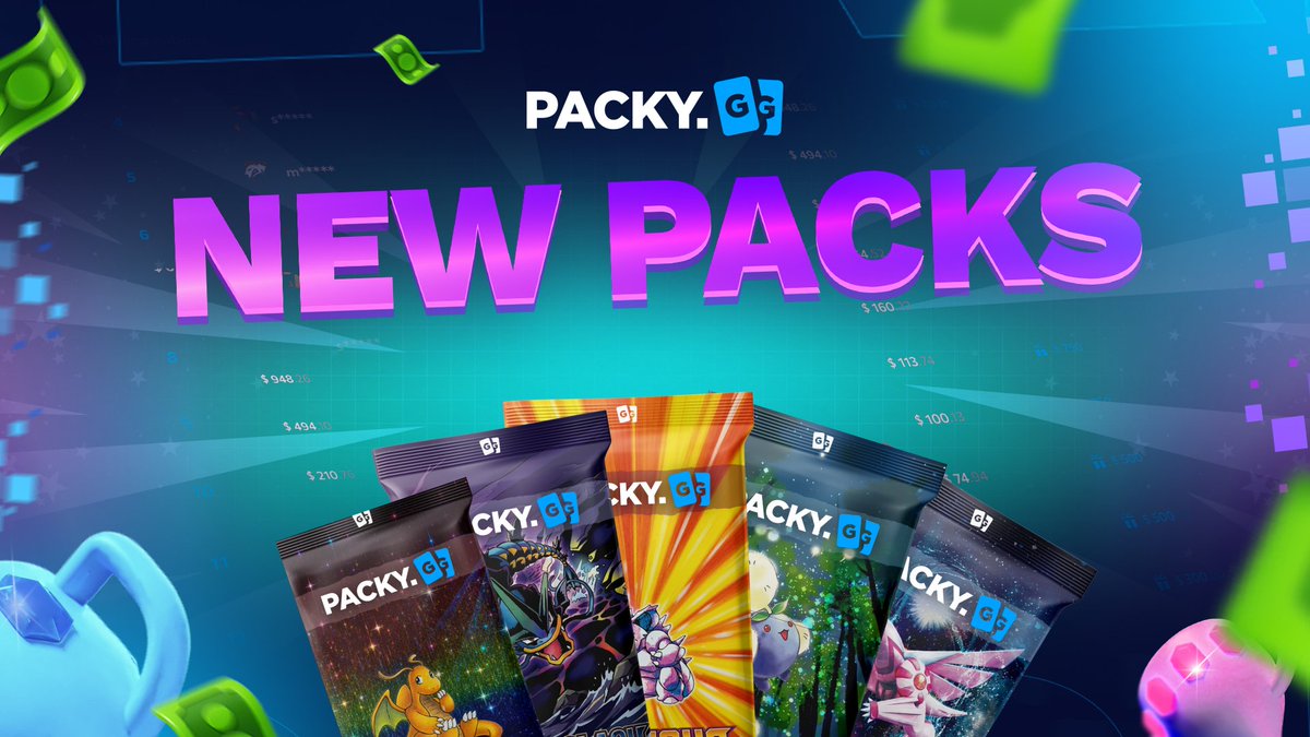packydotgg's tweet photo. Back with another 5 NEW PACKS 🔥

From $113.02 "Whimsey" to $343.63 "Chaotic clash!"

One of the packs also has a $20,000 max pull 👀

Like + RT for a chance to win $25 https://t.co/2FQKLx26TJ