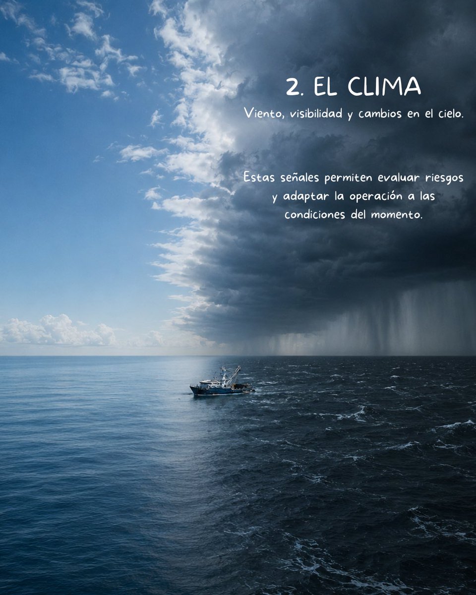 AtunecEC's tweet photo. 🌊 Antes de tomar una decisión, un capitán observa el mar, interpreta el clima y analiza cada detalle de la operación. Experiencia, información y atención al entorno se unen para maniobrar con precisión y seguridad. ⚓ https://t.co/5kdVrYnzk2
