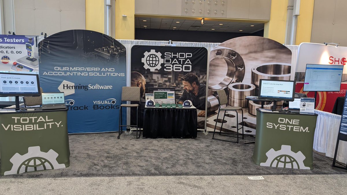 ShopData360's tweet photo. IMTS 2026 is in full swing — and so are we! 🏭

Stop by Booth #133256 (East Bldg, Level 3) to meet our new Head of Support Matt Long, chat with our sales team, or talk shop.
Scan your badge for a shot at Sony WH-1000XM6 headphones 🎧

#IMTS2026 https://t.co/VVBXi9vwjx