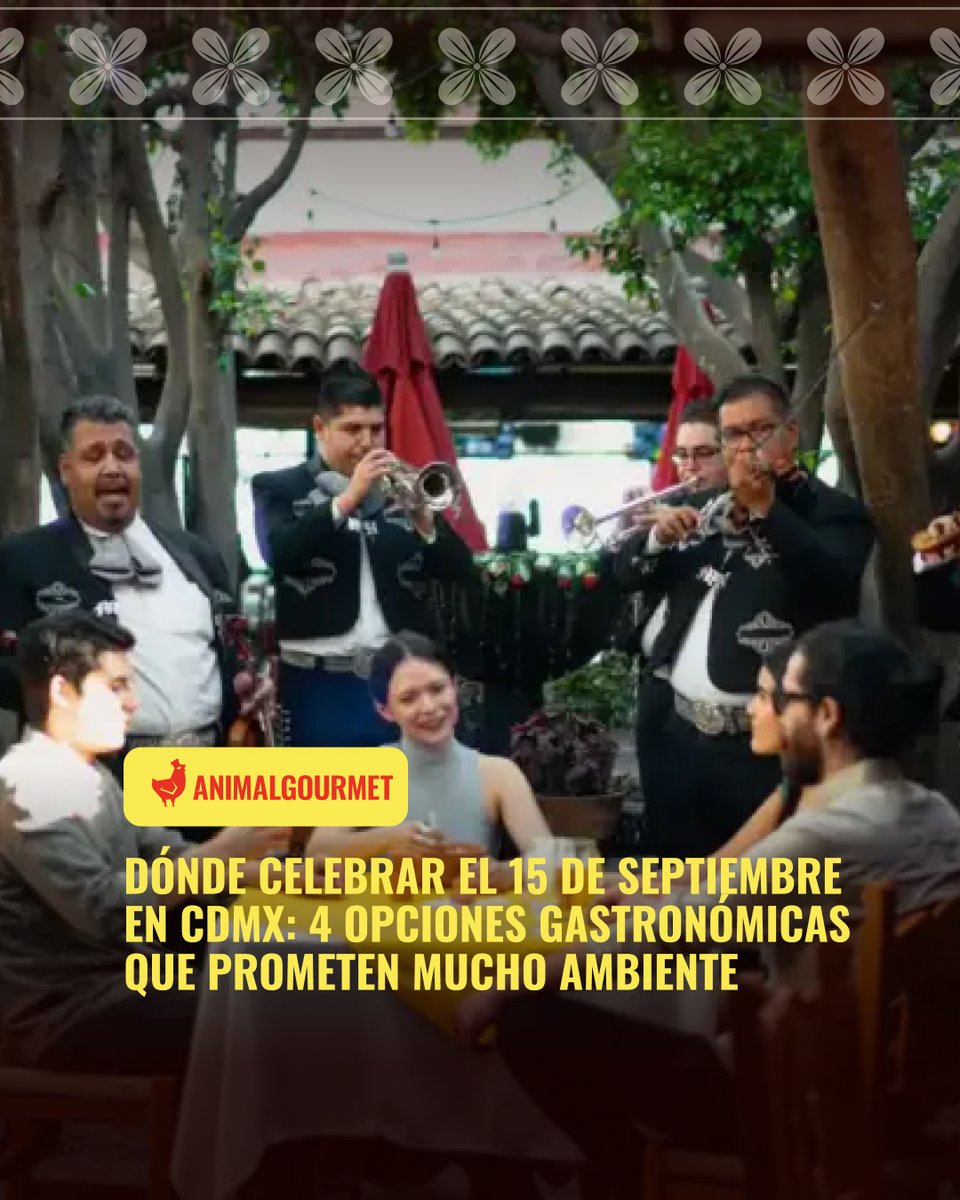 animalgourmet's tweet photo. 🎉 Para celebrar este 15 de septiembre se necesita mucho ambiente y comida muy rica 🤤 Chécate estas recomendaciones y cuéntame a dónde vas a ir ✨

https://t.co/KwMyKoL9eH

#AnimalGourmet #15deseptiembre #Restaurantes #Musicaenvivo https://t.co/bGZmMTUIi9
