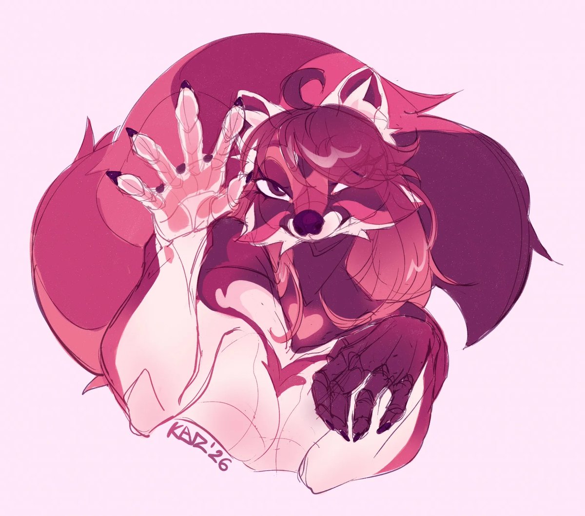 rottenklavz's tweet photo. Raccoon sona redraw and redesign 2026 vs 2023 
#furry #art #furryart #raccoon #anthro #furryraccoon #design #redesign #digitalart #digitalartist #bskyart #oc #ocart https://t.co/DPXlavUgfG
